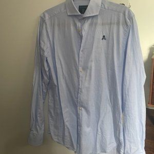 Scalpers Button Down Shirt with Scull